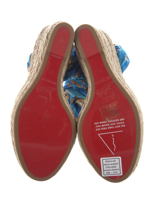 Christian Louboutin Jute Printed Espadrilles