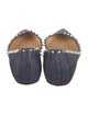 Christian Louboutin Spike Accents Glitter Accents D'Orsay Flats