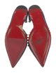 Christian Louboutin Spike Accents Glitter Accents D'Orsay Flats