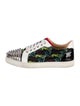 Christian Louboutin Spike Accents Printed Sneakers