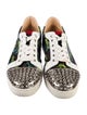 Christian Louboutin Spike Accents Printed Sneakers