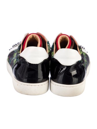 Christian Louboutin Spike Accents Printed Sneakers