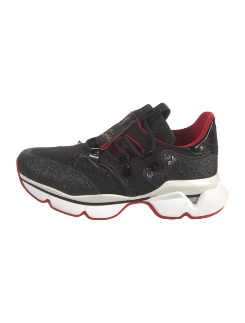 Christian Louboutin Spike Accents Neoprene Sneakers