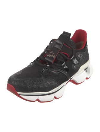 Christian Louboutin Spike Accents Neoprene Sneakers