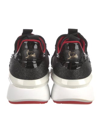 Christian Louboutin Spike Accents Neoprene Sneakers