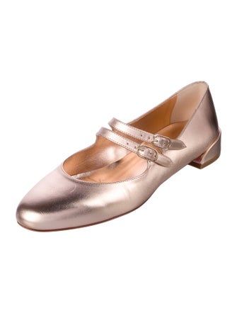 Christian Louboutin Leather Mary Jane Flats