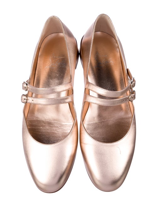 Christian Louboutin Leather Mary Jane Flats