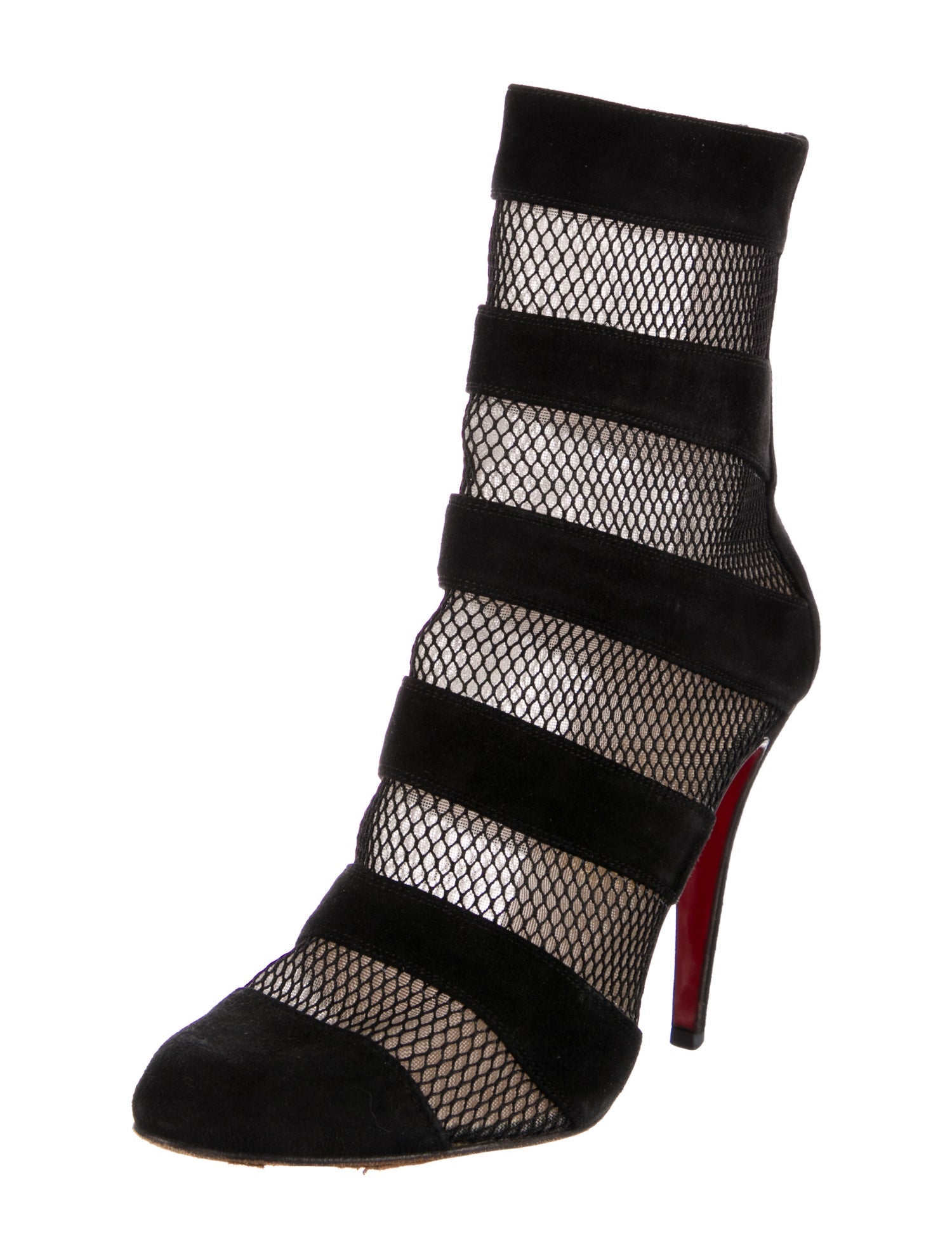 Christian Louboutin Vizu Suede Sock Boots
