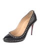 Christian Louboutin Spike Accents Leather Pumps
