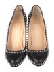 Christian Louboutin Spike Accents Leather Pumps