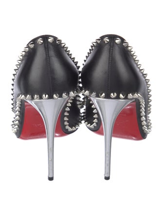 Christian Louboutin Spike Accents Leather Pumps