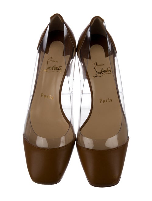 Christian Louboutin PVC Leather Trim Embellishment Pumps