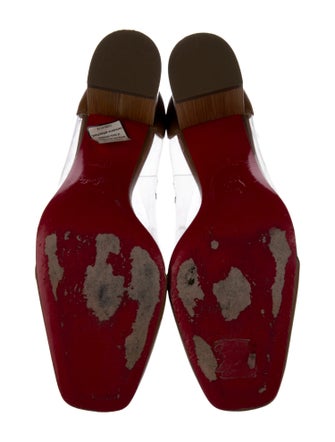 Christian Louboutin PVC Leather Trim Embellishment Pumps