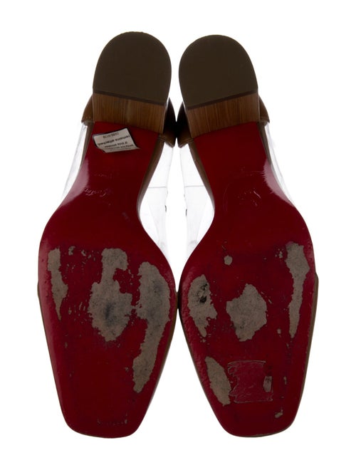 Christian Louboutin PVC Leather Trim Embellishment Pumps