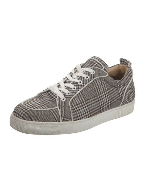 Christian Louboutin Plaid Print Sneakers
