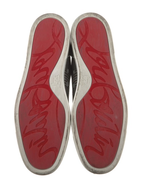 Christian Louboutin Plaid Print Sneakers