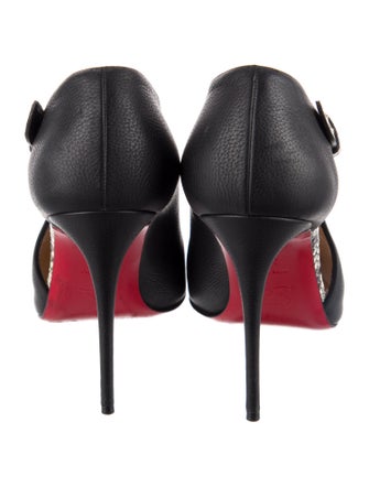 Christian Louboutin Leather Animal Print D'Orsay Pumps
