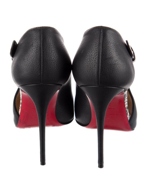 Christian Louboutin Leather Animal Print D'Orsay Pumps