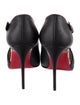 Christian Louboutin Leather Animal Print D'Orsay Pumps
