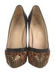 Christian Louboutin Leather Animal Print Pumps