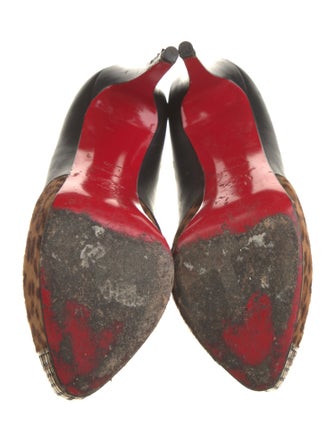 Christian Louboutin Leather Animal Print Pumps