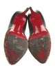 Christian Louboutin Leather Animal Print Pumps