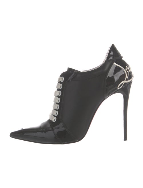 Christian Louboutin Pom Pom Booty Leather Pumps