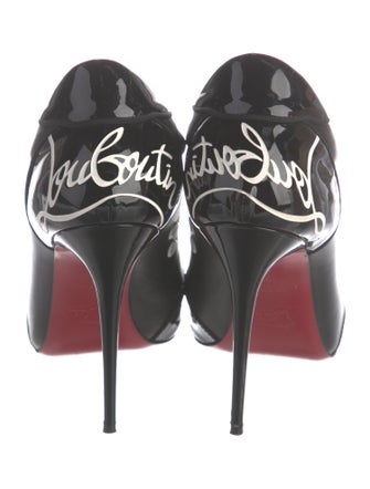 Christian Louboutin Pom Pom Booty Leather Pumps