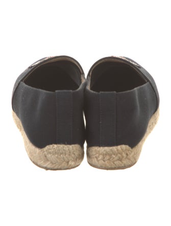 Christian Louboutin Canvas Embroidered Accent Espadrilles