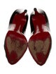 Christian Louboutin Patent Leather Mesh Accents Pumps