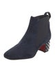 Christian Louboutin Spike Accents Suede Chelsea Boots