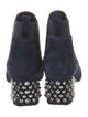 Christian Louboutin Spike Accents Suede Chelsea Boots
