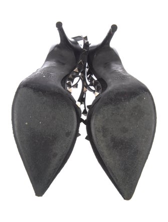 Christian Louboutin Noir Ponyhair T-Strap Pumps