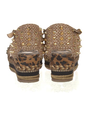 Christian Louboutin Spike Accents Suede Espadrilles