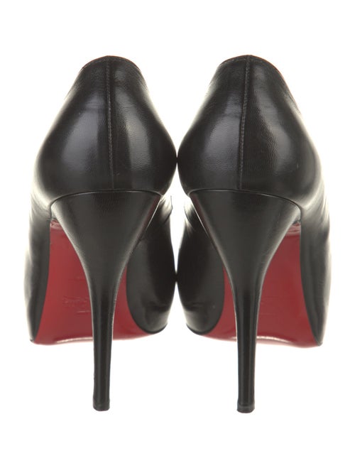 Christian Louboutin Leather Cutout Accent Pumps