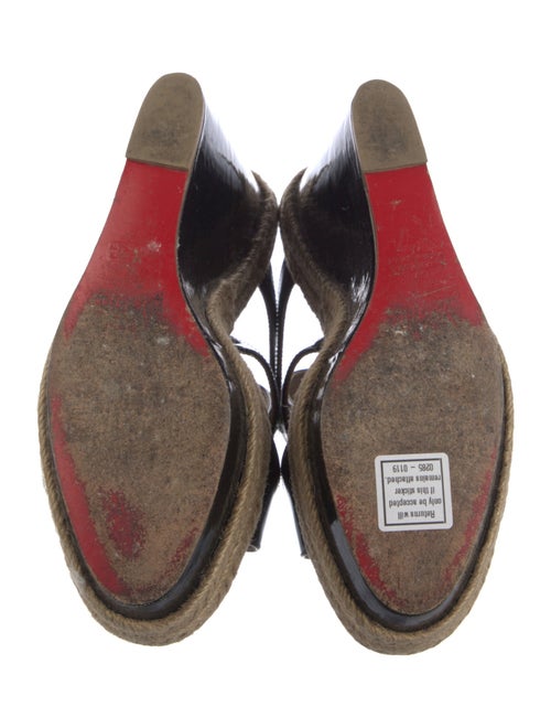 Christian Louboutin Patent Leather Espadrilles