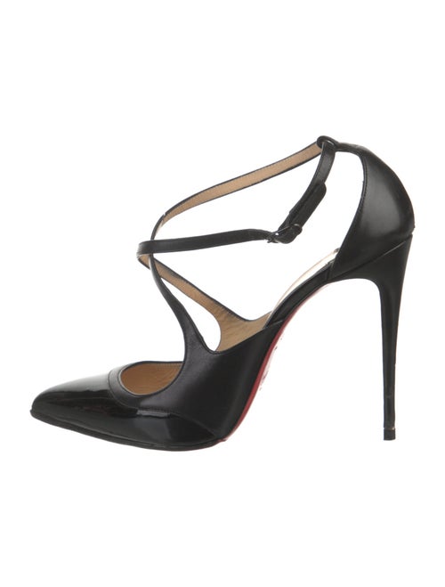Christian Louboutin Patent Leather T-Strap Pumps