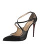 Christian Louboutin Patent Leather T-Strap Pumps