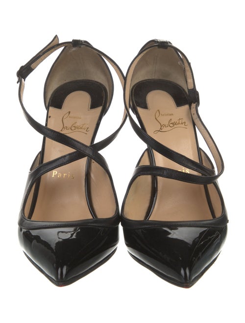 Christian Louboutin Patent Leather T-Strap Pumps