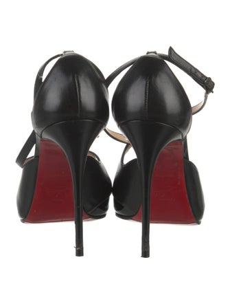 Christian Louboutin Patent Leather T-Strap Pumps
