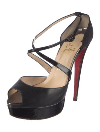 Christian Louboutin Leather T-Strap Pumps