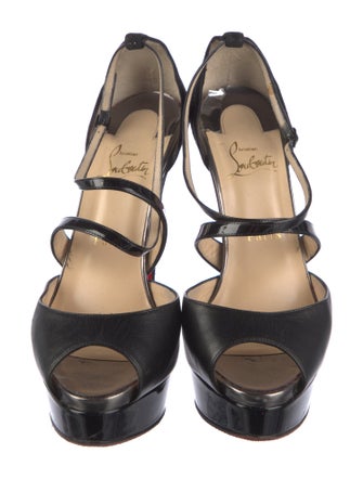 Christian Louboutin Leather T-Strap Pumps