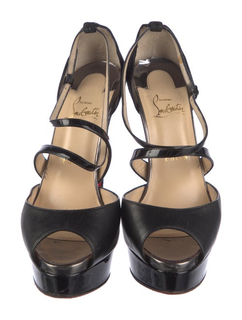 Christian Louboutin Leather T-Strap Pumps