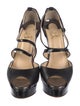 Christian Louboutin Leather T-Strap Pumps