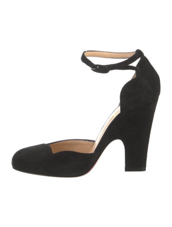Christian Louboutin Suede D'Orsay Pumps