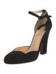 Christian Louboutin Suede D'Orsay Pumps