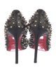 Christian Louboutin Spike Accents Leather Pumps