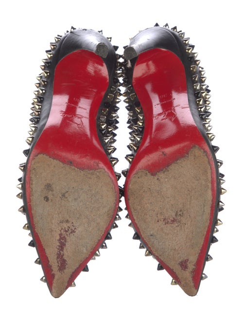 Christian Louboutin Spike Accents Leather Pumps