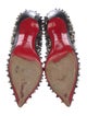 Christian Louboutin Spike Accents Leather Pumps