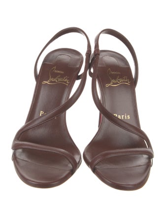 Christian Louboutin Leather Slingback Sandals